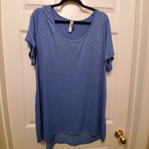LulaRoe Classic T 2XL Heathered Blue